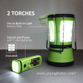 Rechargeable Camping Lantern Light with 2 Detachable Torches